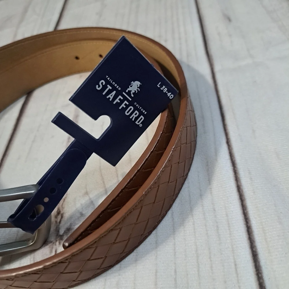 Stafford Tan Belt Mens Size Large 38-40